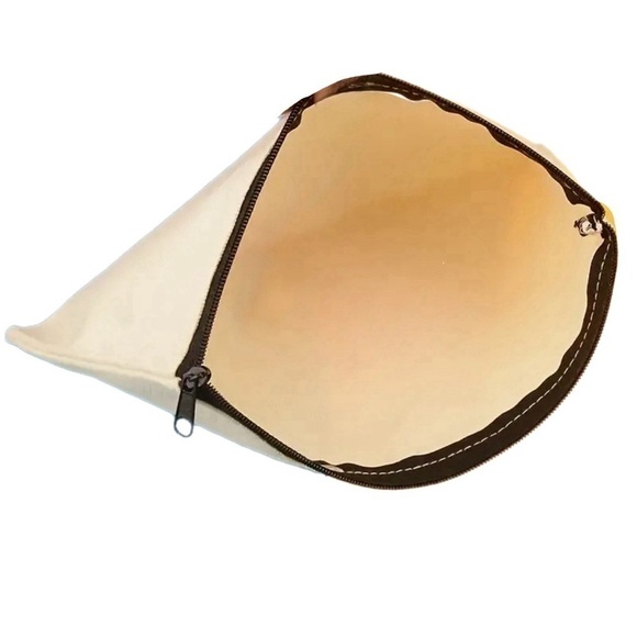 Canvas Zip Top Cosmetics Makeup Accessories Bag Gem Heart ‘All The Things’ Print - Picture 5 of 7